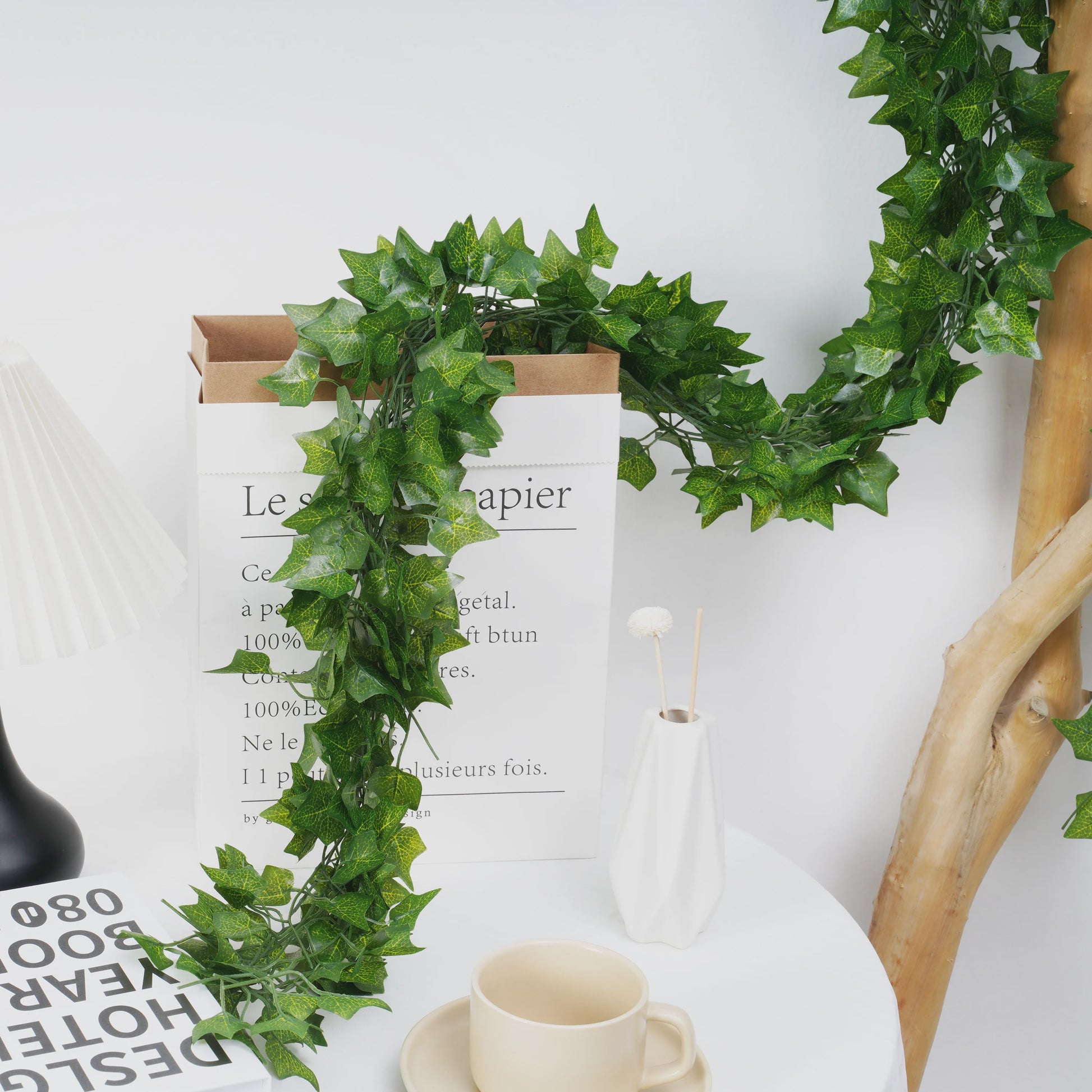 Kunstige Klimop Slang 2.1M - Groene Nep Plant voor Decoratie, Bruiloft & Feest