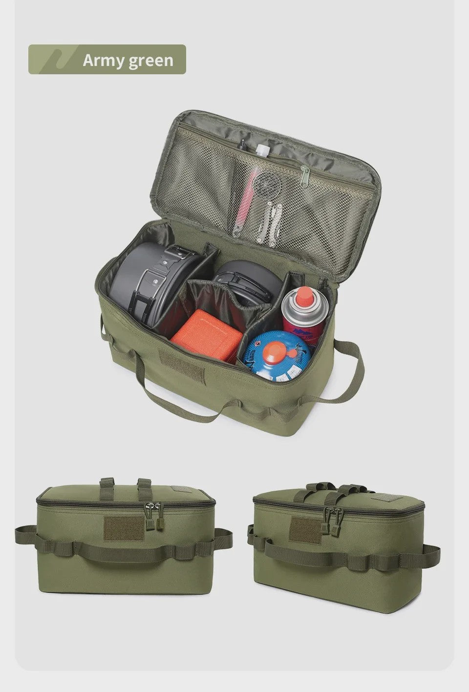 Ruime Camping Opbergtas voor Gasfles, Kookgerei en Gereedschap