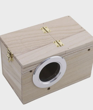 Houten Nestkast voor Parkieten en Kaketoes - Gemakkelijk Schoon te Maken Vogelhuisje