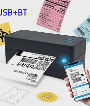 Draagbare Thermische Labelprinter - Geen Inkt Nodig, Bluetooth & USB, Hoge Snelheid voor Kleine Bedrijven