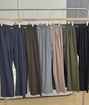 Dames Wijde Leg Broek - Hoge Taille, Ademend & Comfortabel voor Yoga en Casual Gebruik