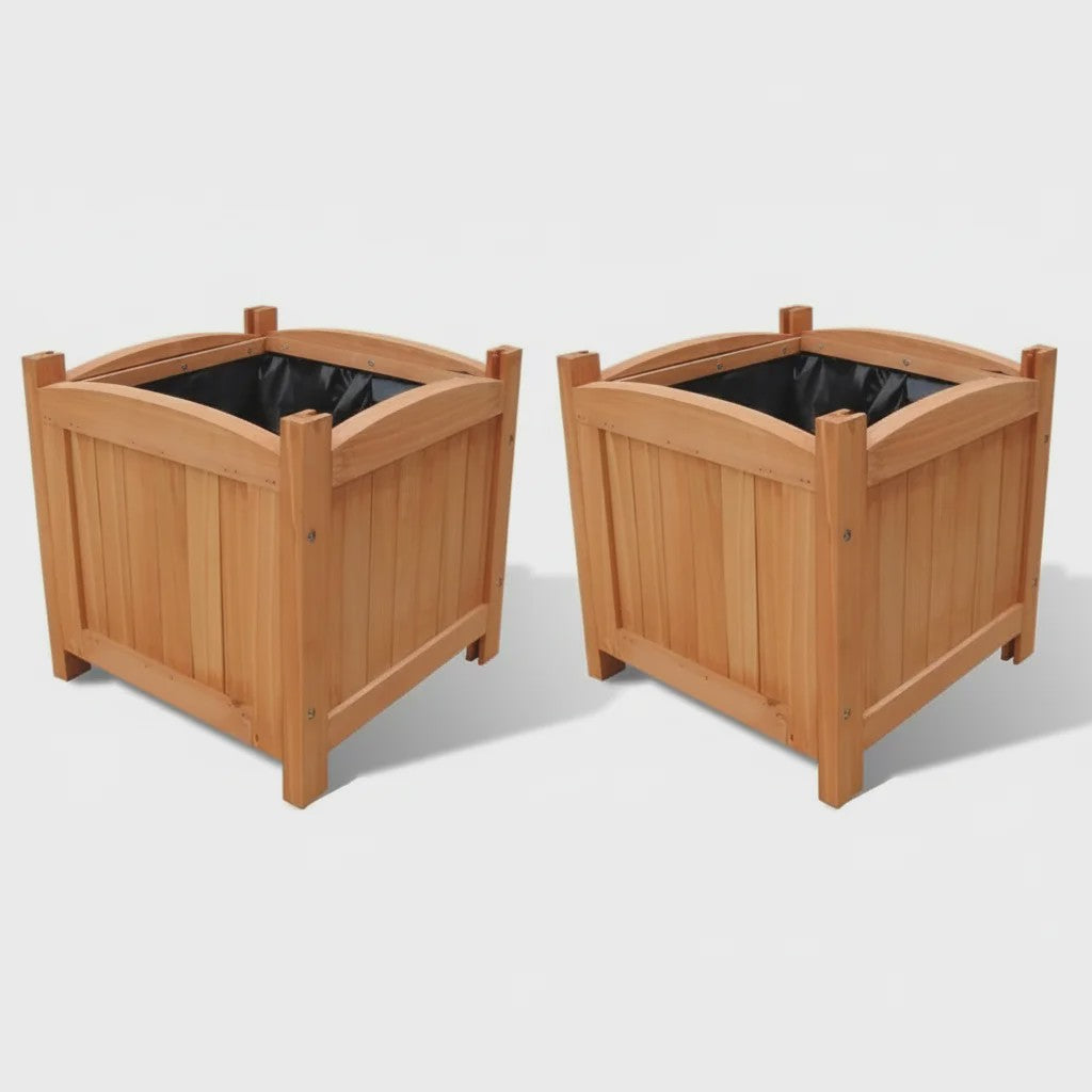 Houten Verhoogde Plantenbak 30x30x30 cm - Stevig Hout voor Tuin & Terras