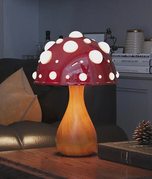 Amanita Paddenstoel Lamp met LED - Sfeervolle Decoratie voor Woonkamer & Nachtkastje