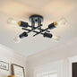 Moderne Sputnik Plafondlamp Chandelier Zwart - Stijlvol Dichtbij Plafond