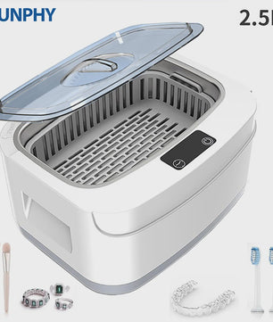 KUNPHY Ultrasone Reiniger 2.5L - Sieraden, Brillen, Gereedschap & Groenten Diep Reinigen