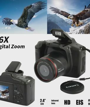 4K Digitale Fotocamera & Camcorder met 16MP, 16x Zoom - Perfect voor Vloggen, Feesten & Reizen