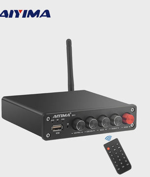 AIYIMA B01 2.1 Bluetooth Versterker TPA3116D2 - 100W HiFi Digitale Klasse D Audioversterker met Bass & Treble