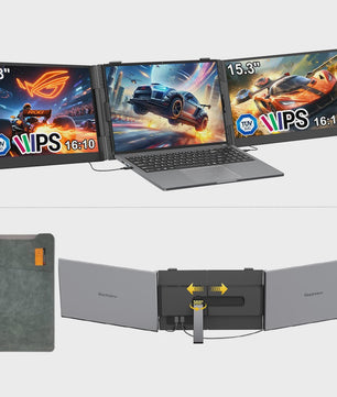 Blackview DCM8 Draagbare Triple Monitor - 15.3" IPS FHD, 100W PD, Plug & Play