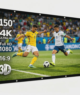 Opvouwbaar Projectiescherm 60-150 Inch 16:9 - Full HD, 2K, 4K - Binnen & Buiten Gebruik