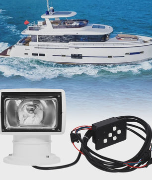 Waterproof Marine Spotlight met Afstandsbediening - 12V 100W - 360° Draaibaar