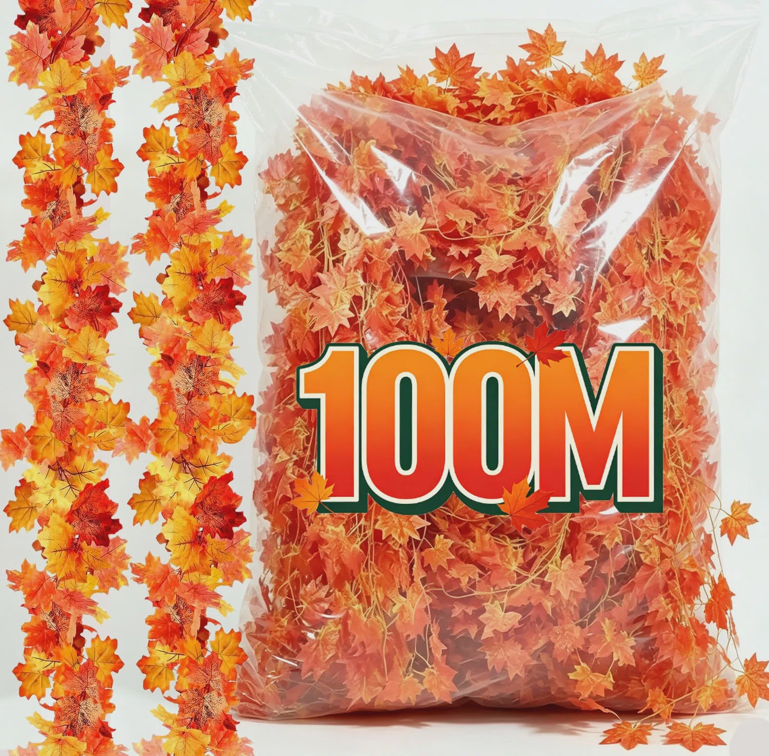 Kunst Slinger Esdoornbladeren - Herfstdecoratie voor Feestdagen en Bruiloften