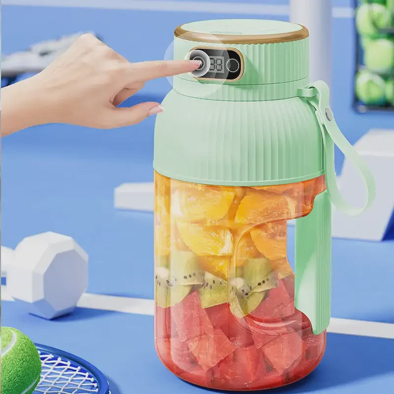 Draagbare USB Blender & Juicer Cup met Digitaal Display - Multifunctioneel & Ideaal voor Reizen