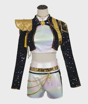 Glitter Cosplay Kostuum Set voor Dames - Feest, Carnavalsoutfit & Rollenspel