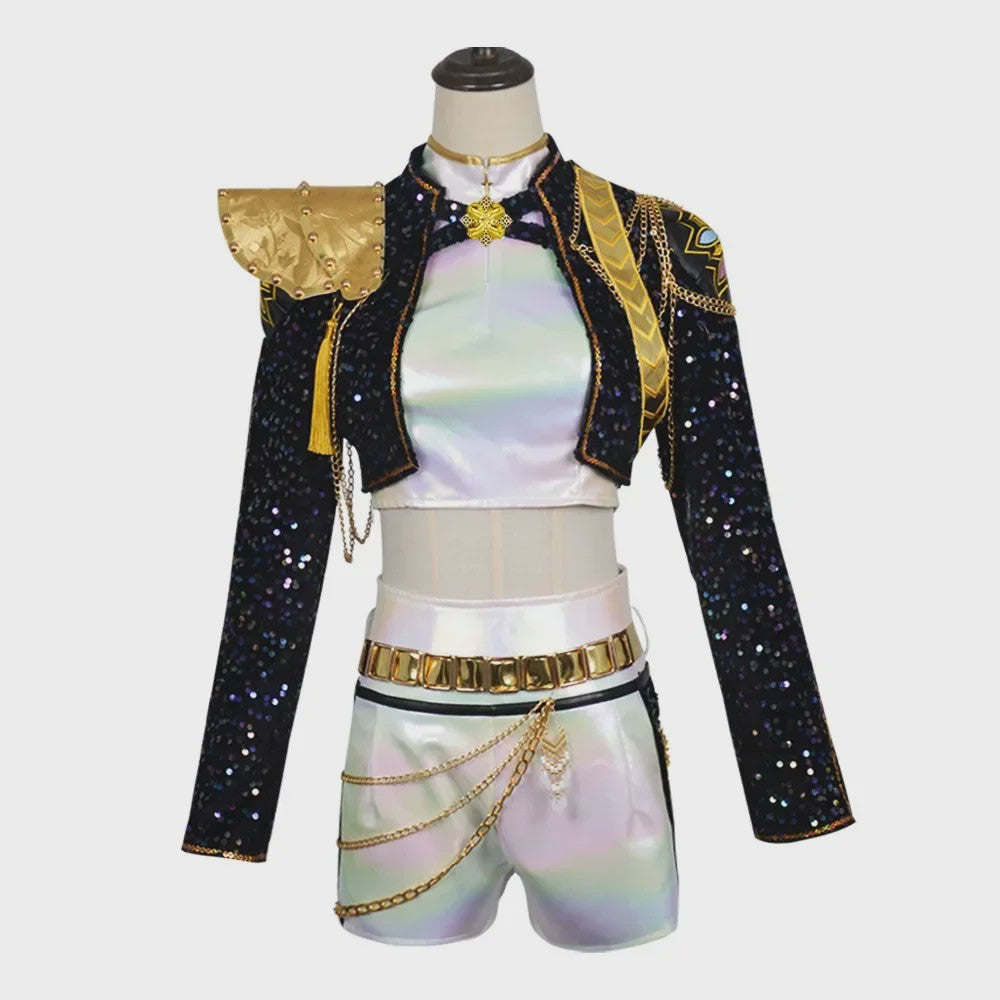 Glitter Cosplay Kostuum Set voor Dames - Feest, Carnavalsoutfit & Rollenspel