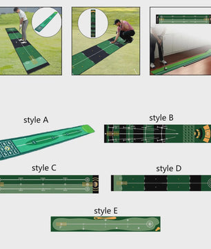 Golf Putting Mat - Oefenmat voor Binnen en Buiten - Golf Putting Trainer