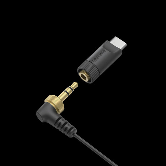 USB-C naar 3.5mm Jack Adapter voor Lavalier Microfoon - Draadloze Zender Audio-opname