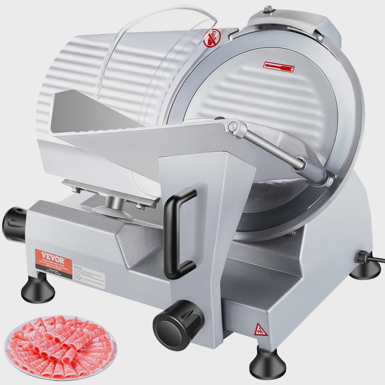 Professionele Elektrische Vlees Snijmachine 10 inch - Krachtig en Efficiënt