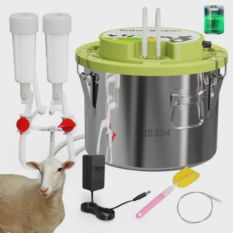 Automatische Melkmachine voor Koeien en Schapen - 8L RVS met Pulsatie