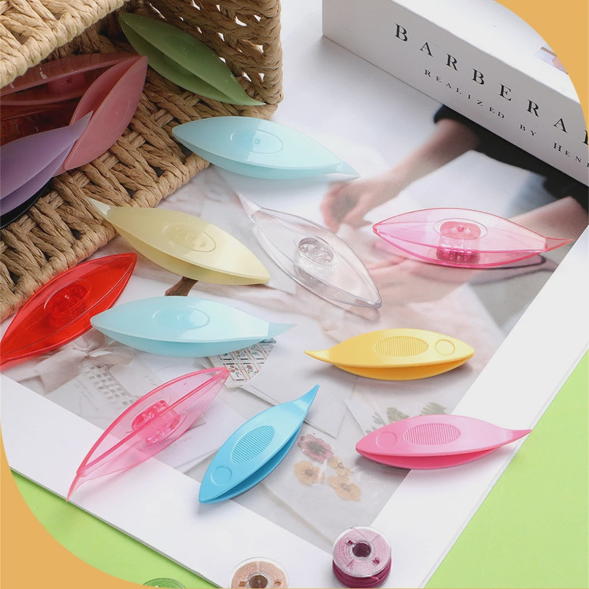Set Kantklosjes - Kleurrijk Plastic Weefgereedschap voor Kant en Garen