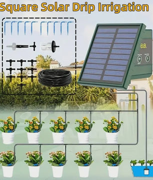 Zelf-Installatie Zonne-Irrigatiesysteem met 10 Druppelaars voor Tuin & Balkon
