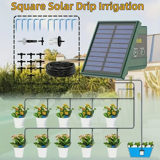 Zelf-Installatie Zonne-Irrigatiesysteem met 10 Druppelaars voor Tuin & Balkon
