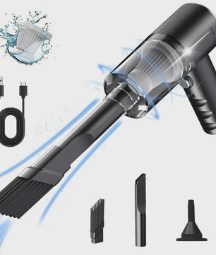 Draadloze Auto Stofzuiger 9000Pa - Krachtige Mini Stofzuiger, USB Oplaadbaar, Nat & Droog Gebruik