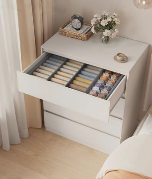 Songmics 4-delige Opvouwbare Lade-Organizers Set - Ideaal voor Kleding en Accessoires