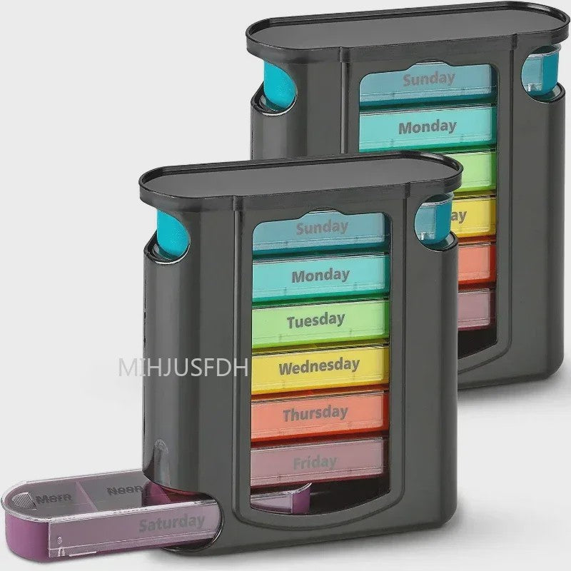 7-Dagen Pillendoos Organizer - 28 Vakjes voor Medicijnen & Supplementen - Ideaal voor Reizen
