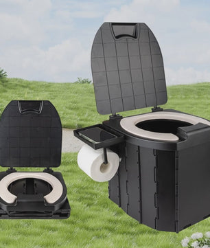 Draagbaar Opvouwbaar Toilet - Inklapbaar Noodtoilet voor Auto, Camping & Reizen