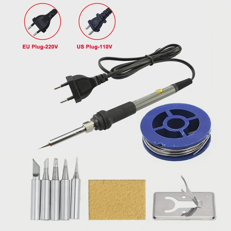 60W Verstelbare Temperatuur Soldeerbout - EU 220V / US 110V Plug - Ideaal voor DIY Reparatie