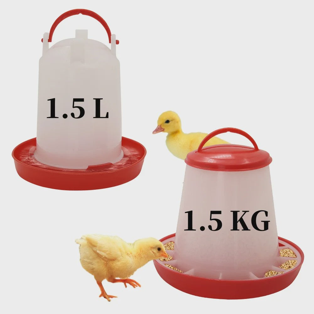 Automatische Kip Voerbak en Waterbak - Handige Dispenser voor Pluimvee