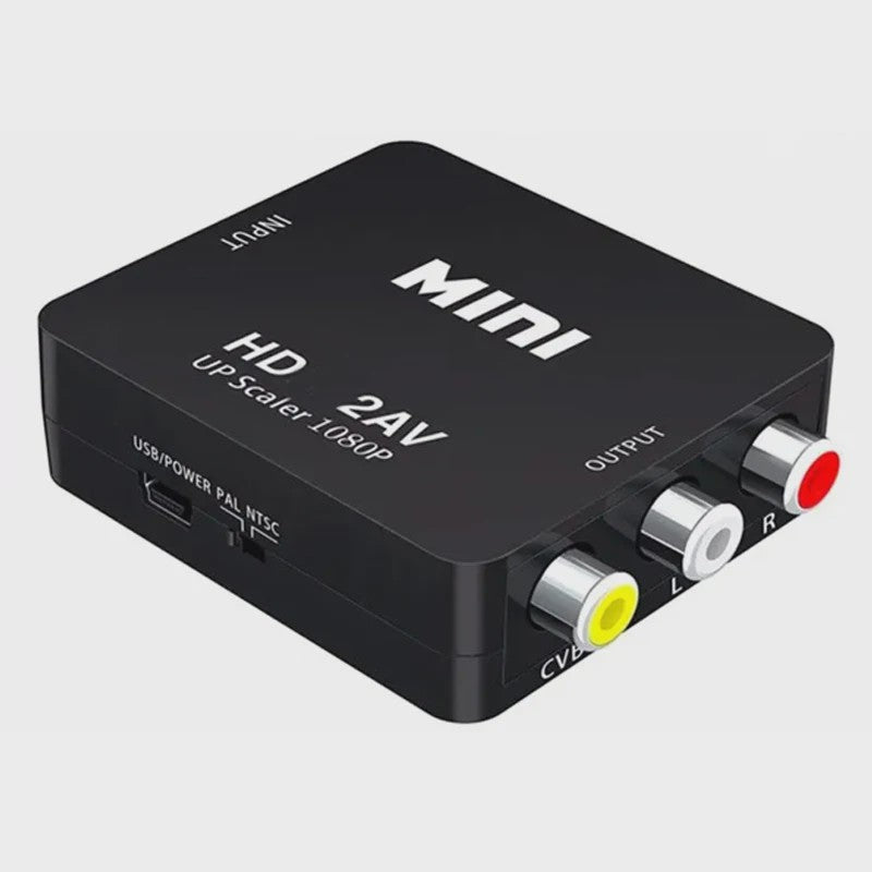 HDMI naar RCA Converter 1080P - AV Composite Video Adapter voor Oude TV's & Projectoren