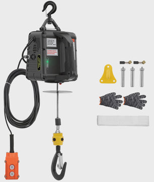 Elektrische Takel 500 kg - 7m Hefhoogte, 4m/min Snelheid, Kabel & Handmatige Bediening
