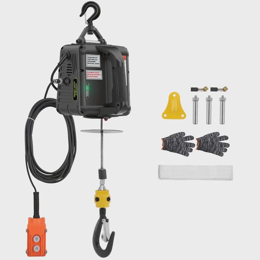Elektrische Takel 500 kg - 7m Hefhoogte, 4m/min Snelheid, Kabel & Handmatige Bediening