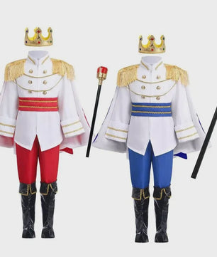 Jongens Prins Kostuum 7-delig - Middeleeuws Koningskostuum voor Feestjes & Halloween