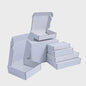 Set van 10/30 Luxe Kartonnen Cadeauboxen - Wit & Bruin, Diverse Maten