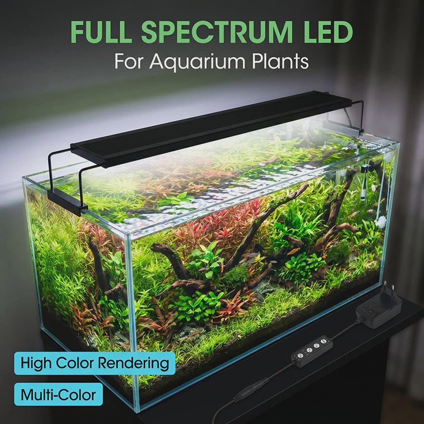 LED Aquarium Verlichting met Timer & Instelbare Helderheid - Full Spectrum, Verstelbaar