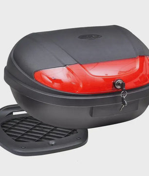 72L Motor Topcase: Waterdichte Bagagebox voor 2 Helmen - Universele Motorfiets Koffer