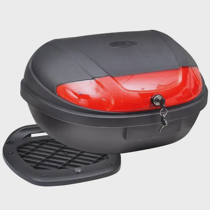 72L Motor Topcase: Waterdichte Bagagebox voor 2 Helmen - Universele Motorfiets Koffer
