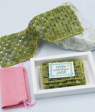 Natuurlijke Jade Roller & Gua Sha Set met Oogmasker - Gezichtsverzorging & Ontspanning