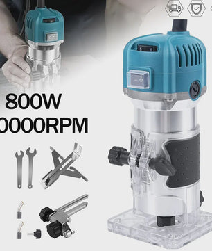 Krachtige 800W Elektrische Houtfrees Trimmer met 6 Snelheden (30000rpm) - Voor Houtbewerking & DIY