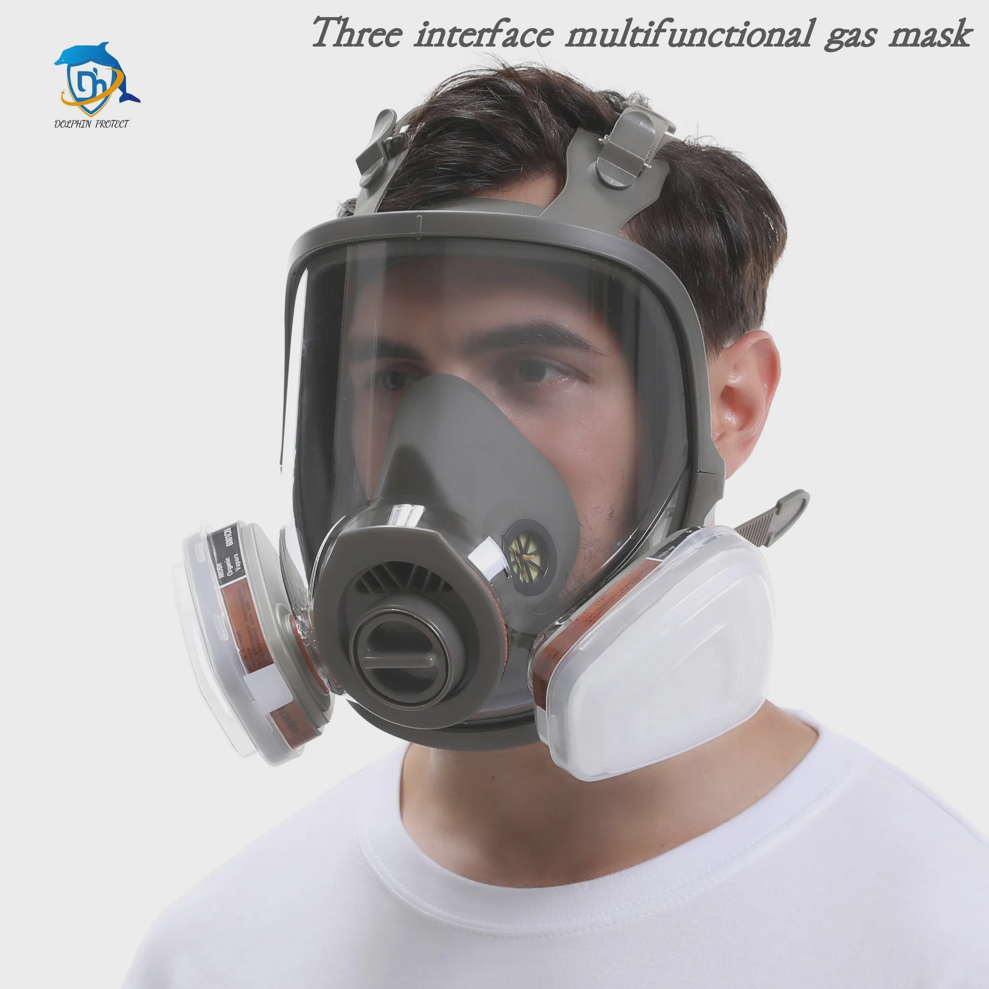 Professioneel Gasmasker 6800 - Volledig Gelaatsmasker met Verwisselbaar Filter voor Industrieel Gebruik