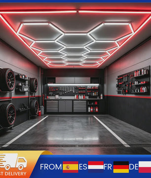 Modulaire Hexagon LED Garageverlichting - 14 Modules, Ultrahelder 6500K Wit, DIY Montage