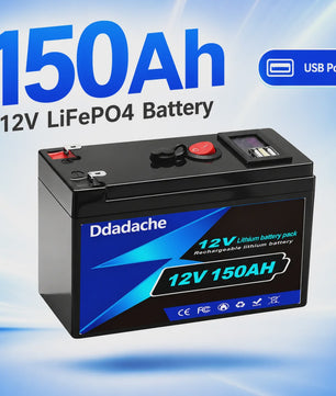 12V 150Ah LiFePO4 Accu - 1920Wh Deep Cycle Lithium Batterij met BMS