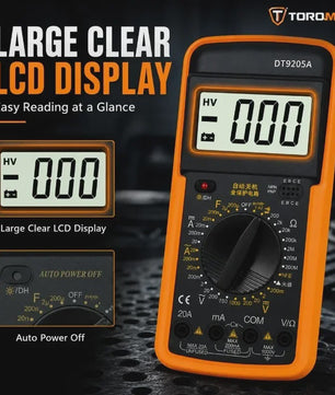 DT-9205A Digitale Multimeter - Draagbaar, Veilig & Betrouwbaar