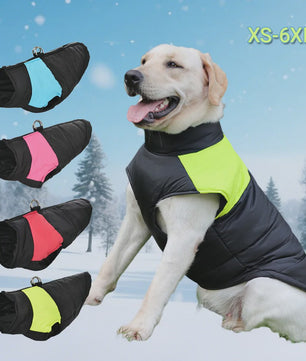 Warme Winter Hond Jas - Winddicht & Waterdicht - Met D-ring voor Lijn