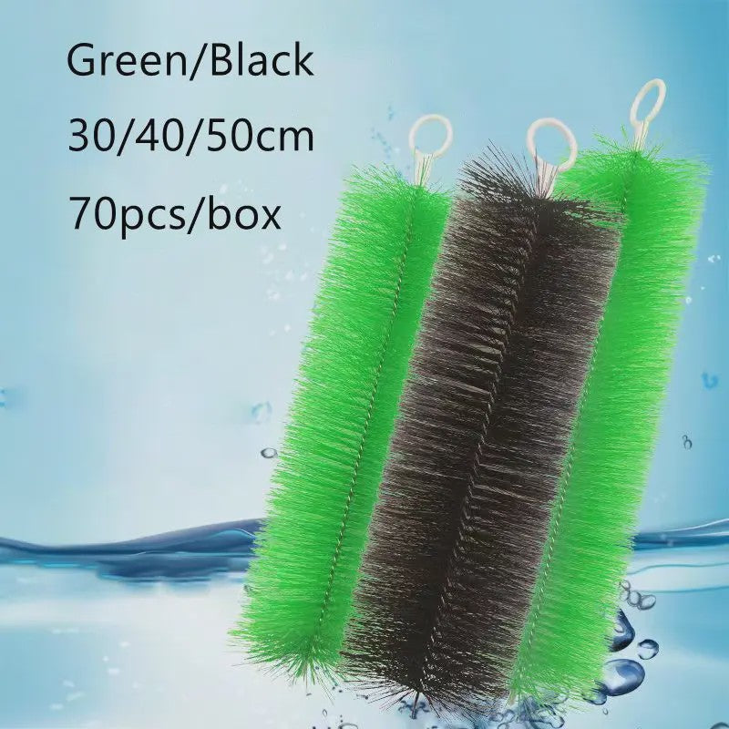 70x Aquarium Filter Borstels (30/40/50cm) - Groen/Zwart - Geluidsreducerend