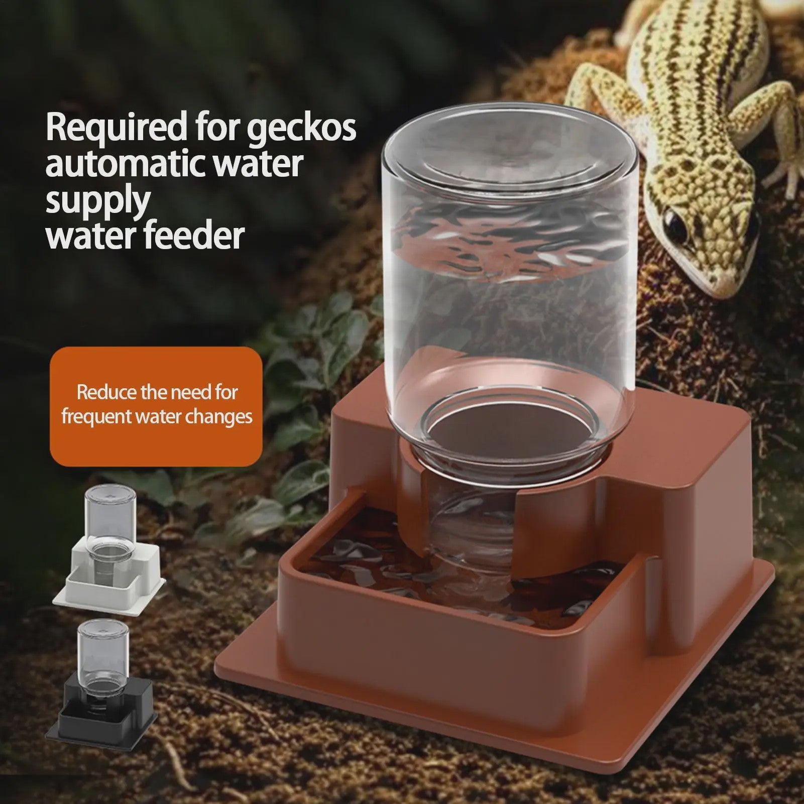Automatische Waterdispenser voor Reptielen - Drinkbak voor Gecko, Schildpad, Hagedis