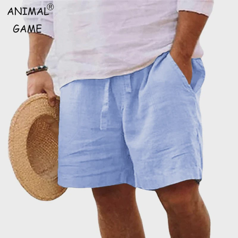 Lichtgewicht Heren Katoenen Shorts - Comfortabel voor Sport, Strand & Casual