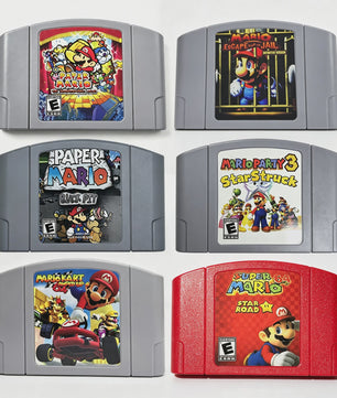 64-Bit Console Game Cartridge Collectie - Mario Serie (NTSC Versie)